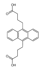 4,4'-anthracene-9,10-diyl-di-butyric acid Structure