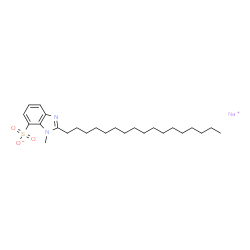 sodium 2-heptadecyl-1-methyl-1H-benzimidazole-7-sulphonate Structure