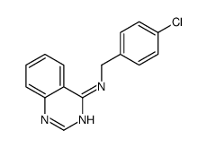 N-[(4-chlorophenyl)methyl]quinazolin-4-amine Structure