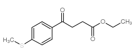 ETHYL 4-(4-METHYLTHIOPHENYL)-4-OXOBUTYRATE structure