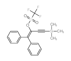 Methanesulfonic acid, 1,1,1-trifluoro-, 1-(diphenylmethylene)-3-(trimethylsilyl)-2-propyn-1-ylester Structure