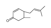 5-Methyl-4-(3-methyl-2-butenyl)-2-cyclohexen-1-one结构式