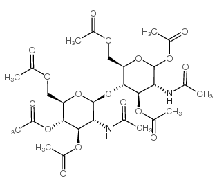 D-ALPHA-CHITOBIOSE OCTAACETATE Structure