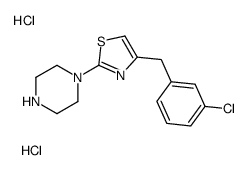 1-[4-[(3-chlorophenyl)methyl]-1,3-thiazol-2-yl]piperazine dihydrochlor ide结构式