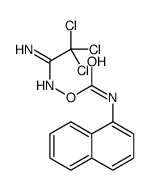 1-Naphthalenecarbamic acid (2,2,2-trichloroacetimidoylamino) ester结构式