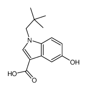 5-HYDROXY-1-NEOPENTYL-1H-INDOLE-3-CARBOXYLIC ACID Structure