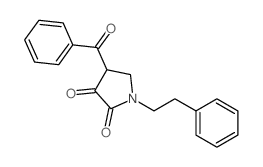 4-benzoyl-1-phenethyl-pyrrolidine-2,3-dione structure