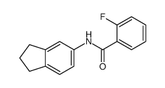 Benzamide, N-(2,3-dihydro-1H-inden-5-yl)-2-fluoro- (9CI)结构式