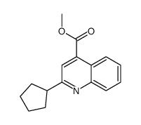 methyl 2-cyclopentylquinoline-4-carboxylate结构式