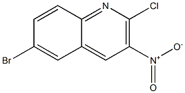 6-bromo-2-chloro-3-nitroquinoline Structure