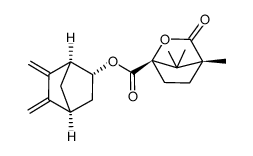 (1S,2R)-5,6-dimethylidene-exo-2-norbornyl (1'S,4'R)-camphonate Structure