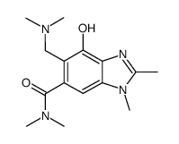 6-dimethylaminomethyl-7-hydroxy-2,3-dimethyl-3H-benzoimidazole-5-carboxylic acid dimethylamide结构式