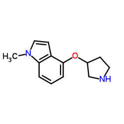 1H-Indole,1-methyl-4-(3-pyrrolidinyloxy)-(9CI) picture