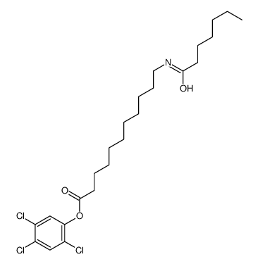 (2,4,5-trichlorophenyl) 11-(heptanoylamino)undecanoate结构式