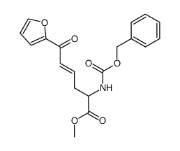 (E)-2-Benzyloxycarbonylamino-6-furan-2-yl-6-oxo-hex-4-enoic acid methyl ester Structure