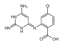 4-chloro-2-[(2,6-diaminopyrimidin-4-yl)amino]benzoic acid结构式