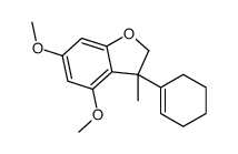 3-(cyclohexen-1-yl)-4,6-dimethoxy-3-methyl-2H-1-benzofuran Structure