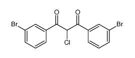 1,3-Propanedione, 1,3-bis(3-bromophenyl)-2-chloro结构式