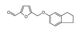 2-Furancarboxaldehyde, 5-[[(2,3-dihydro-1H-inden-5-yl)oxy]methyl]结构式