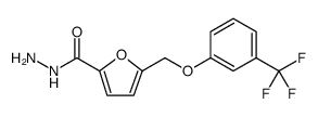 2-Furancarboxylic acid, 5-[[3-(trifluoromethyl)phenoxy]methyl]-, hydrazide Structure