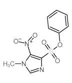 1H-Imidazole-4-sulfonic acid,1-methyl-5-nitro-,phenyl ester structure