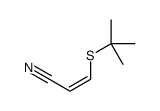 3-tert-butylsulfanylprop-2-enenitrile结构式