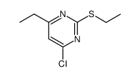 4-ethyl-2-ethylsulfanyl-6-chloro-pyrimidine结构式