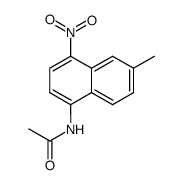 N-(6-methyl-4-nitro-[1]naphthyl)-acetamide结构式