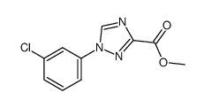 1-(3-chloro-phenyl)-1H-[1,2,4]-triazole-3-carboxylic acid methyl ester Structure