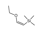 (Z)-1-Ethoxy-2-(trimethylsilyl)ethene结构式