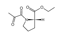 N-pyruvoyl-(S)-proline ethyl ester Structure