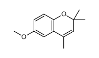 6-methoxy-2,2,4-trimethylchromene结构式