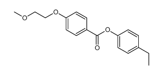 (4-ethylphenyl) 4-(2-methoxyethoxy)benzoate Structure