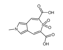 2-methyl-6,6-dioxothiepino[4,5-c]pyrrole-5,7-dicarboxylic acid结构式