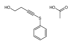 acetic acid,4-phenylsulfanylbut-3-yn-1-ol Structure