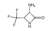 (3S,4S)-3-Amino-4-trifluoromethyl-azetidin-2-one Structure