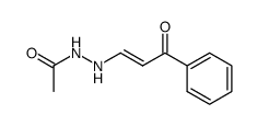 Acetic acid N'-((E)-3-oxo-3-phenyl-propenyl)-hydrazide Structure