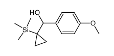 (4-methoxyphenyl)(1-(trimethylsilyl)cyclopropyl)methanol结构式