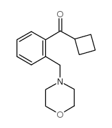 CYCLOBUTYL 2-(MORPHOLINOMETHYL)PHENYL KETONE Structure