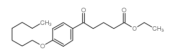 ETHYL 5-(4-HEPTYLOXYPHENYL)-5-OXOVALERATE structure