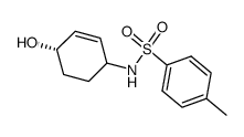 N-((S)-4-Hydroxy-cyclohex-2-enyl)-4-methyl-benzenesulfonamide结构式