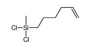 5-Hexenylmethyl dichlorosilane structure