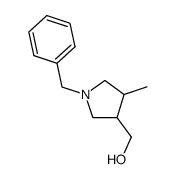 (1-benzyl-4-methylpyrrolidin-3-yl)methanol Structure