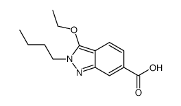 2-butyl-3-ethoxyindazole-6-carboxylic acid Structure