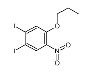 1,2-diiodo-4-nitro-5-propoxybenzene Structure