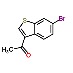 1-(6-Bromo-1-benzothiophen-3-yl)ethanone结构式