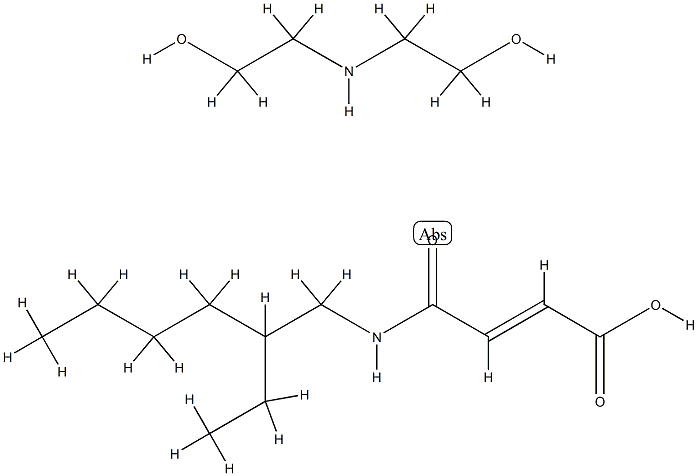 4-[(2-ethylhexyl)amino]-4-oxocrotonic acid, compound with 2,2'-iminobis[ethanol] (1:1) picture