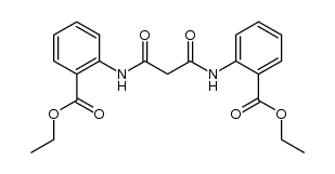 N,N'-di-2-carboethoxyanilide of malonic acid结构式