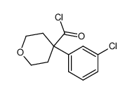 4-(3-chlorophenyl)-tetrahydro-2H-pyran-4-carboxylic acid chloride结构式