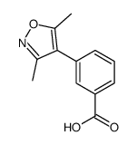 3-(3,5-dimethyl-1,2-oxazol-4-yl)benzoic acid结构式